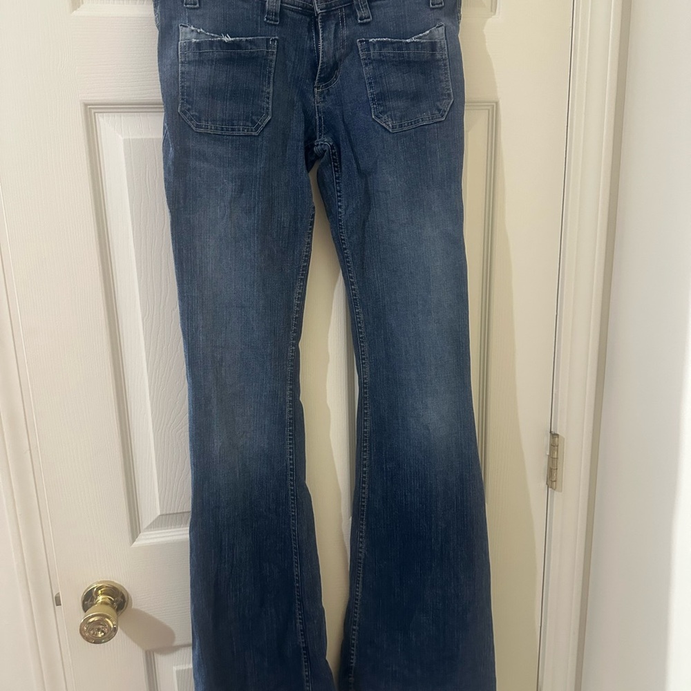 Truck Jeans TALL Flare Leg Jeans with Medium Wash
